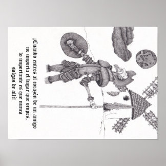 Quixote over vriendschap poster