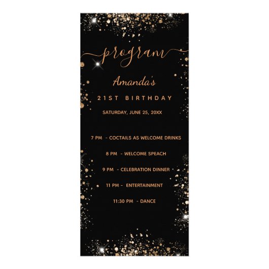 Quiz du programme d'anniversaire en or noir partie (Devant)