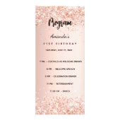 Quiz du programme d'anniversaire rose or parties s (Devant)