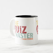 Quiz Master Mug à café à deux tons (Devant gauche)
