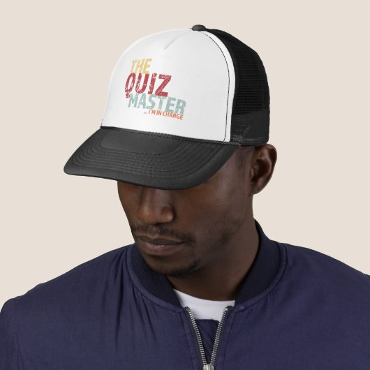 Quiz Master Trucker Hat Trucker Pet (In situ)