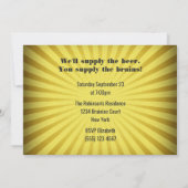 Quiz Night Trivia Party Invitation Kaart (Achterkant)