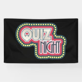 Quiz Night Trivia Party Spandoek (Horizontaal)