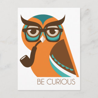 Quizik Owl Briefkaart