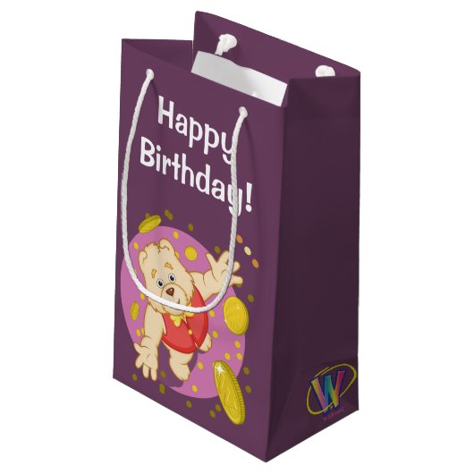 Quizzy Beer Klein Cadeauzakje (Achterkant Gekanteld)