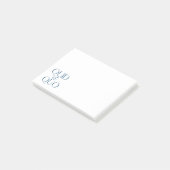 Quo quo klassiek onderwijs post-it® notes (Schuin)