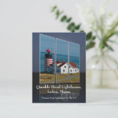 Quoddy Head Lighthouse Cutout Briefkaart (Staand voorkant)