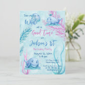 Quoi de bon 1er anniversaire Invitation (Debout devant)