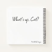 Quoi de neuf, Cat ? Carnet carré Spiral (Dos)