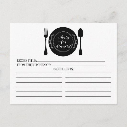 Quoi de neuf pour les cartes de recettes de Fête d (Devant)