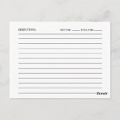 Quoi de neuf pour les cartes de recettes de Fête d (Dos)