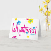 Quoi que ! Carte (Fleur jaune)