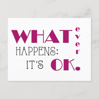 Quoi qu'il arrive, Affirmation Quotidienne Carte F