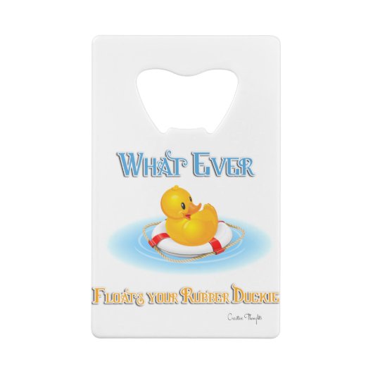 Quoi qu'il Flotte votre Duckie en caoutchouc (Dos)