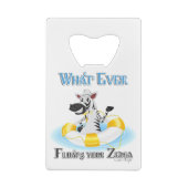 Quoi qu'il flotte votre Zebra (Dos)
