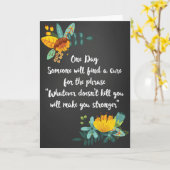 Quoi qu'il ne vous tue pas Carte Empathy (Fleur jaune)