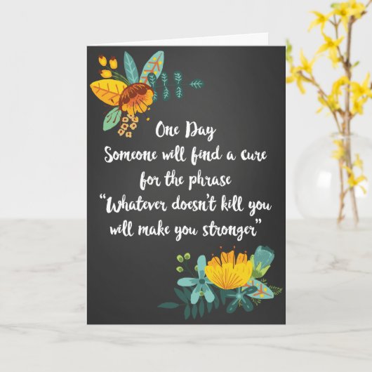 Quoi qu'il ne vous tue pas Carte Empathy (Fleur jaune)