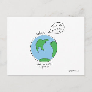 quoi sur terre carte postale