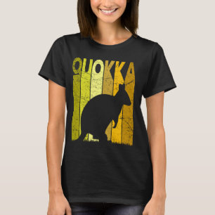 Quokka  Australian Animal Retro Quokka Macr T-shirt