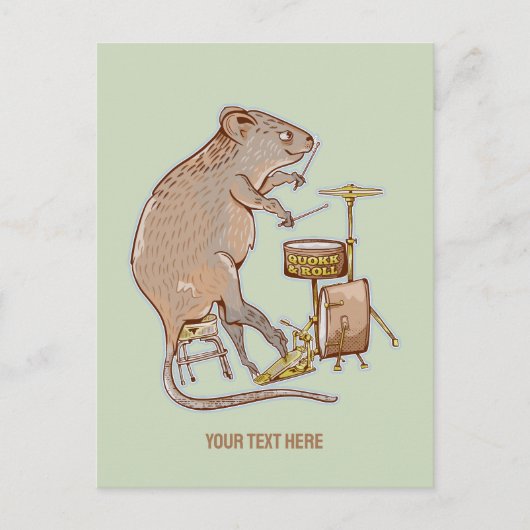Quokka Australische Dierdrummer Briefkaart (Voorkant)