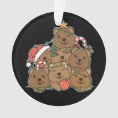 Quokka Christmas Tree Drôle animal Noël Ornam (devant)