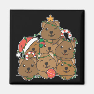 Quokka kerstboom Funny Animal Kerstmis Magne Magneet