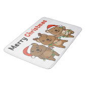 Quokka Kerstmis Quokka Merry Kerstmis Badmat (Gekanteld)