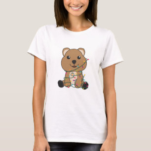 Quokka kerstwinterdieren t-shirt