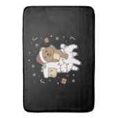 Quokka Llama Kerstsneeuwwinterdieren Badmat (Voorkant Verticaal)