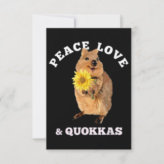 quokka Peace Love Kaart