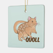 Quoll Australian Marsupial Keramisch Ornament (Links)