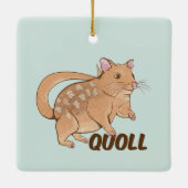 Quoll Australian Marsupial Keramisch Ornament (Achterkant)