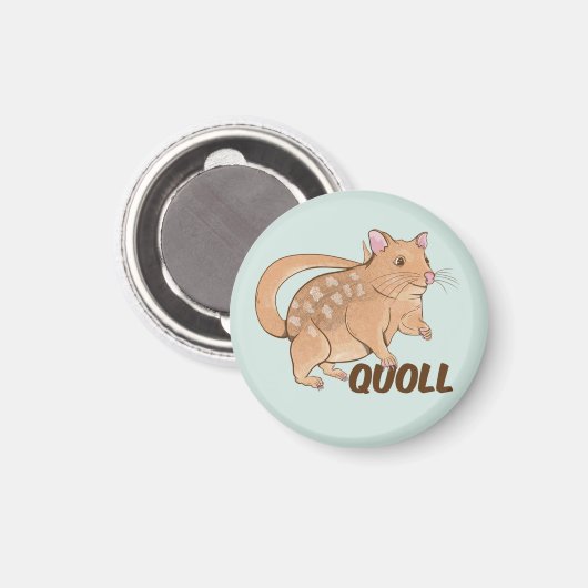 Quoll Australian Marsupial Magneet (Voorkant / Achterkant)
