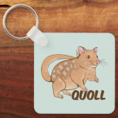 Quoll Australian Marsupial Sleutelhanger (Voorkant)