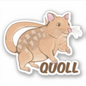 Quoll Australian Marsupial Sticker (Voorkant)