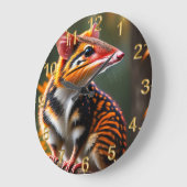 Quoll australien, horloge murale (Angle)