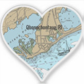Quonochontaug Rhode Island Sticker (Voorkant)