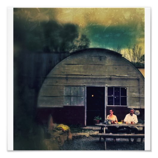 Quonset Hut Picnic Foto Afdruk (Voorkant)