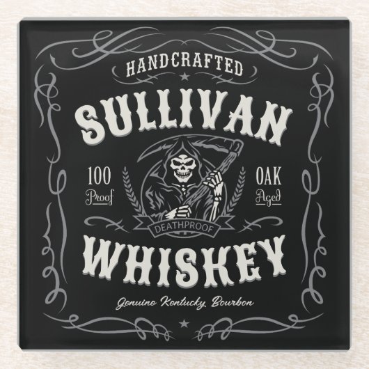 quor ADD-NAAM Oude roermachine Glazen Onderzetter (Voorkant)