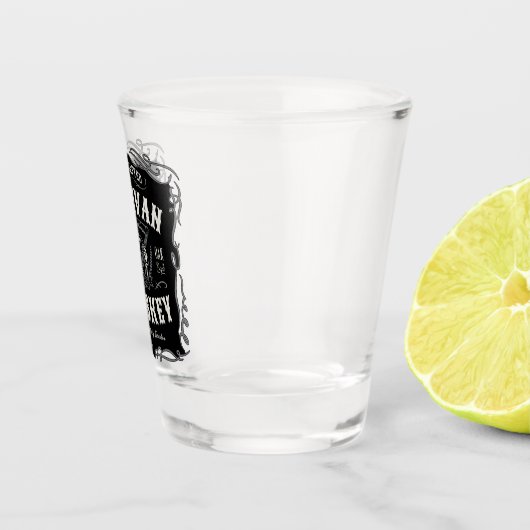 quor ADD-NAAM Oude roermachine Shot Glas (Rechts)