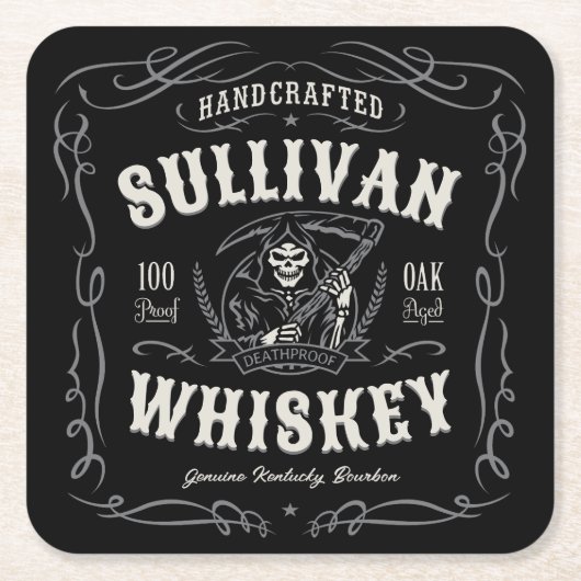 quor ADD-NAAM Oude roermachine Vierkante Kartonnen Onderzetter (Voorkant)