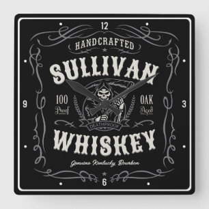  quor ADD-NAAM Oude roermachine Vierkante Klok