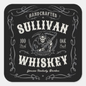  quor ADD-NAAM Oude roermachine Vierkante Sticker (Voorkant)