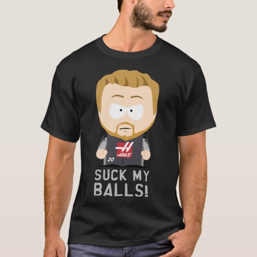 "Suck My Balls" - Kevin Magnussen (licht T-shirt (Voorkant)