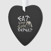 Quota Eat Sleep Gym Repeat Funny (devant)