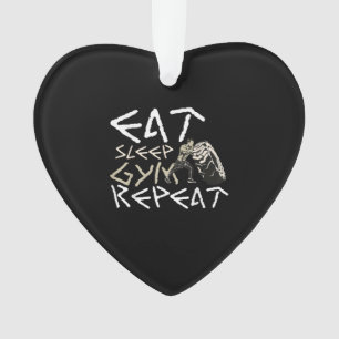 Quota Eat Sleep Gym Repeat Funny