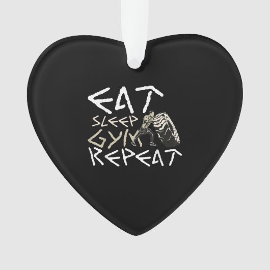 Quota Eat Sleep Gym Repeat Funny (devant)