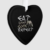 Quota Eat Sleep Gym Repeat Funny (devant)