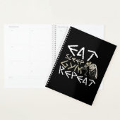 Quota Eat Sleep Gym Repeat Funny (Devant avec enveloppe)