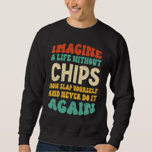 Quota voor voedselchips voor chips trui